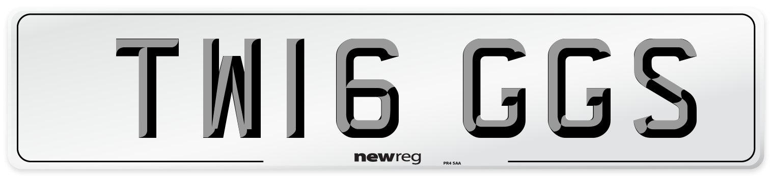 TW16 GGS Number Plate from New Reg